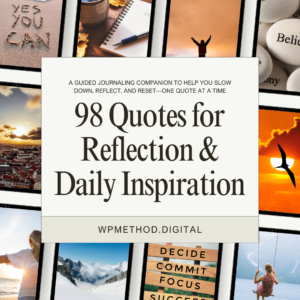 98 Quotes for Reflection Journal