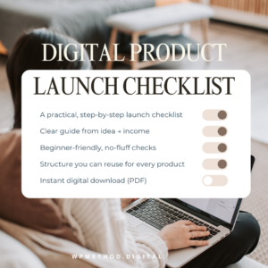 Digital Product Launch Checklist